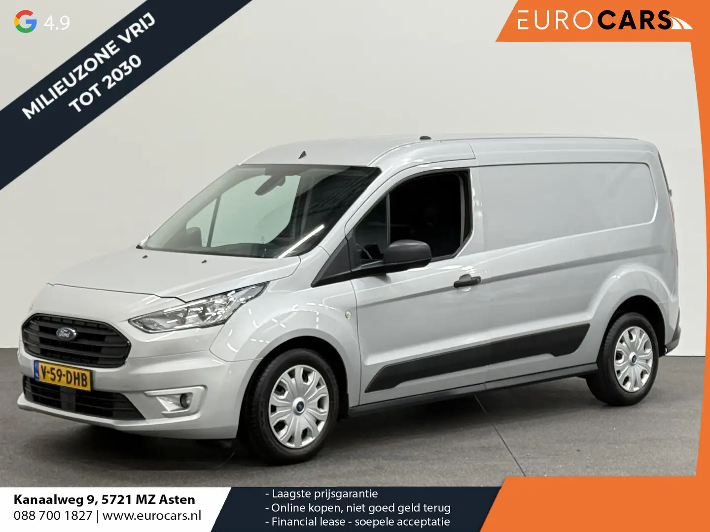 Ford Transit Connect 1.5 EcoBlue L2 Trend Handel/Export Airco Cruise Co Gris - 1