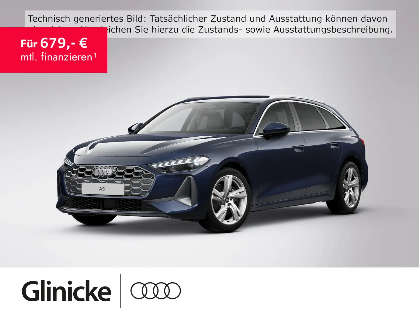 Audi A5 TFSI quattro AHK/LED+/Tech/ACC/Kam/soun Blau - 1