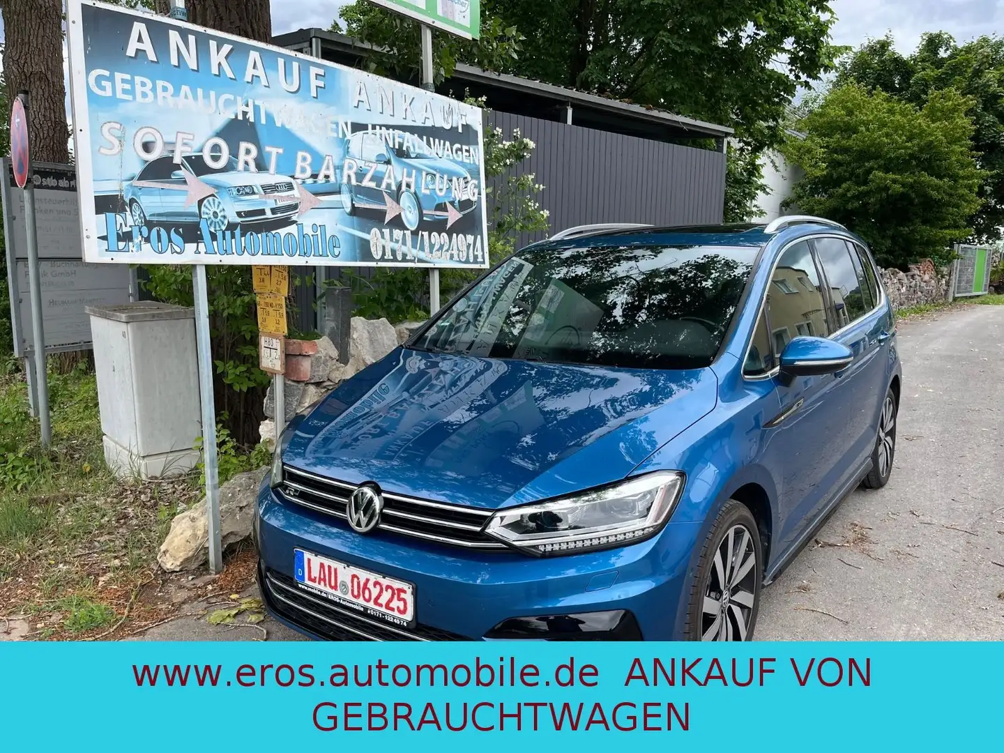 Volkswagen Touran Highline/R LINE/VOLL/7 SITZER/PANORAMA Bleu - 1
