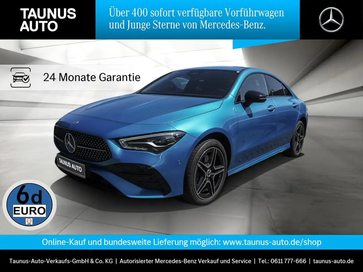 Mercedes-Benz CLA 250 e COUPE AMG-LINE PREMIUM NIGHT WINTER-PAKET Blau - 1