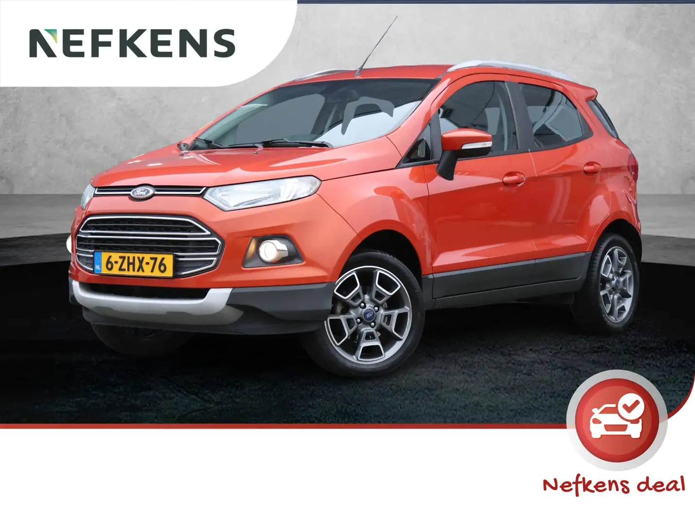 Ford EcoSport 125pk E.B. Titanium | 2de eigenaar | Parkeersensor Oranje - 1