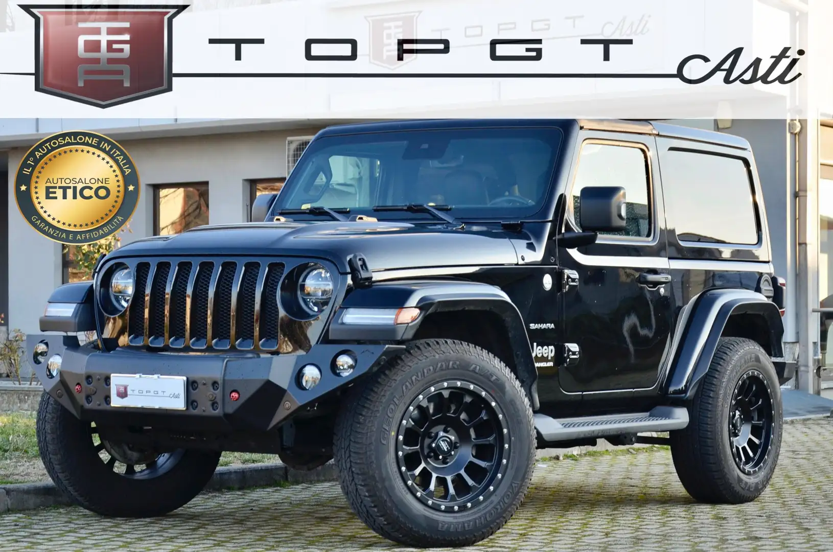Jeep Wrangler Sahara 2.2 mjt 200cv AT8 UNICOPROP, PERMUTE Nero - 1