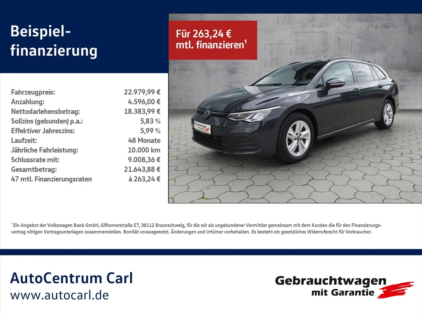 Volkswagen Golf Variant VIII Variant Life 2.0 TDI DSG HUD/ACC/SHZ KLIMA L Gris - 1