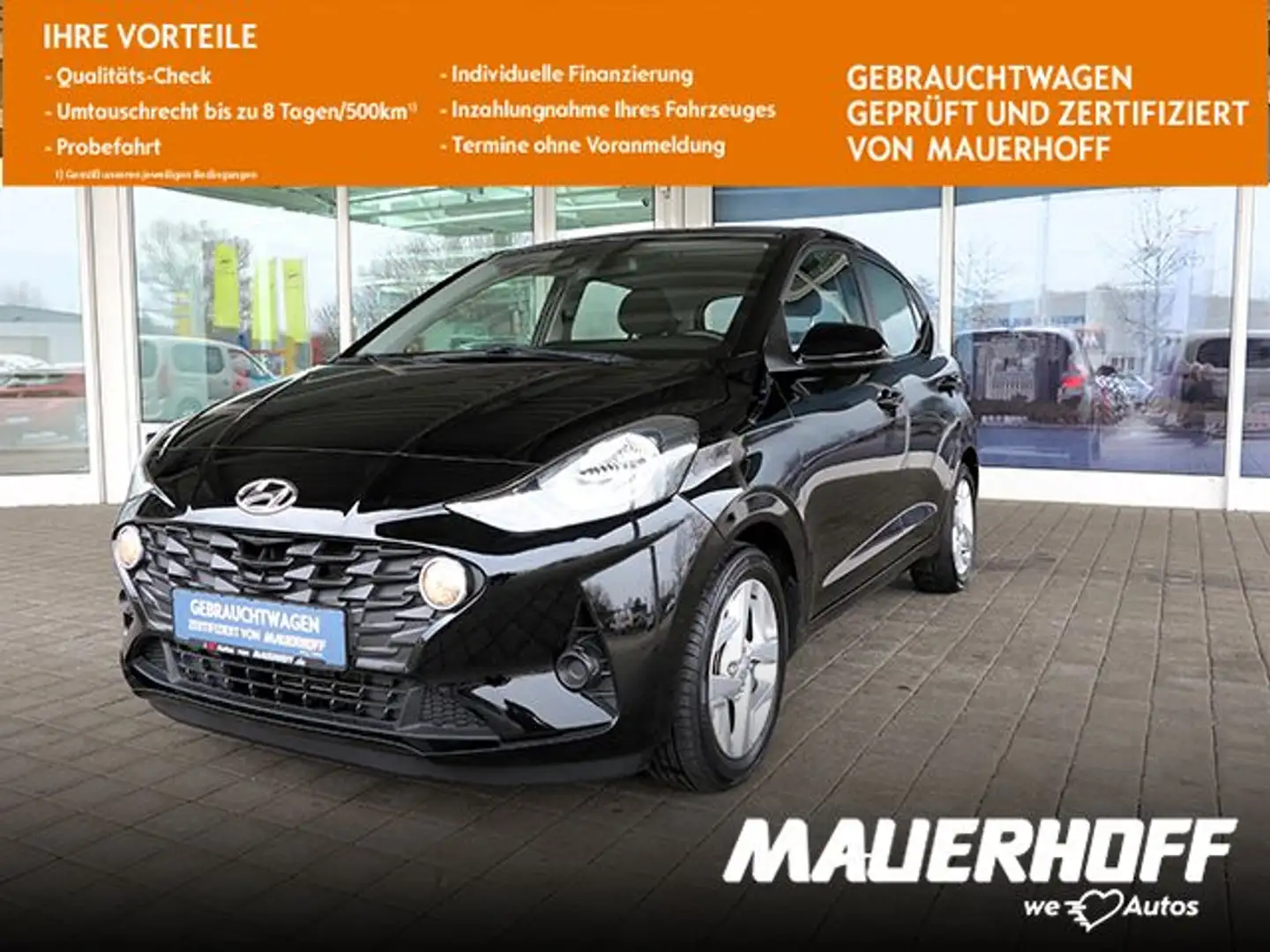 Hyundai i10 Trend | Klima | AndroidAuto | Winterp. | PDC Noir - 2
