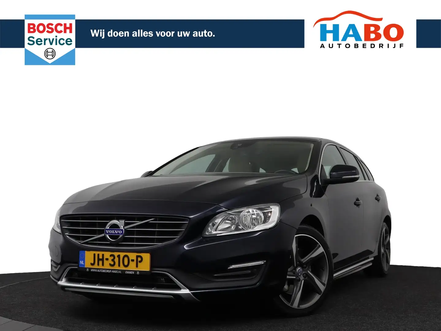 Volvo V60 T6 2.0 AWD SUMMUM AUTOMAAT 306PK ECC/CRUISE/NAV/LE Blau - 1