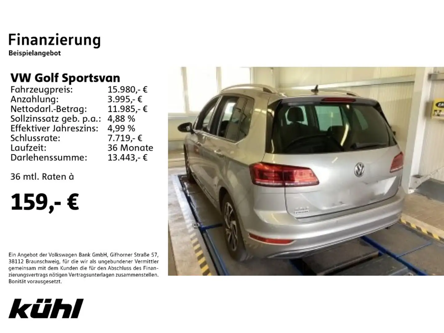 Volkswagen Golf Sportsvan 1.0 TSI Join ACC Navi ParkAssist Silber - 2