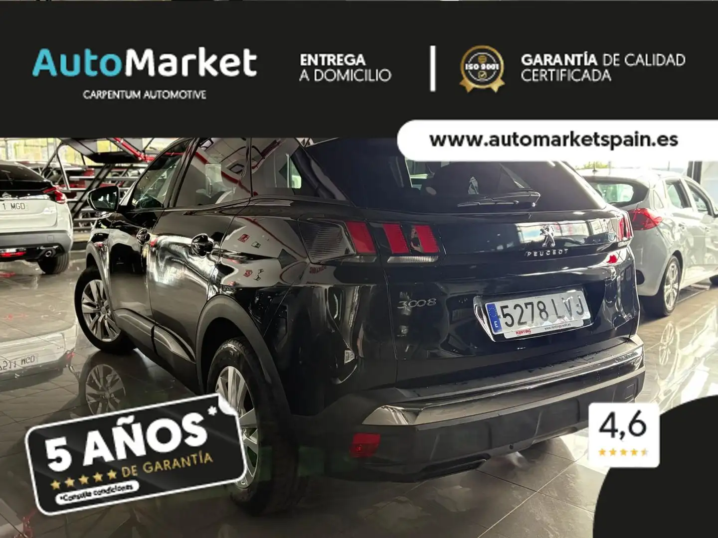 Peugeot 3008 1.6 BlueHDi Style 120 Noir - 2