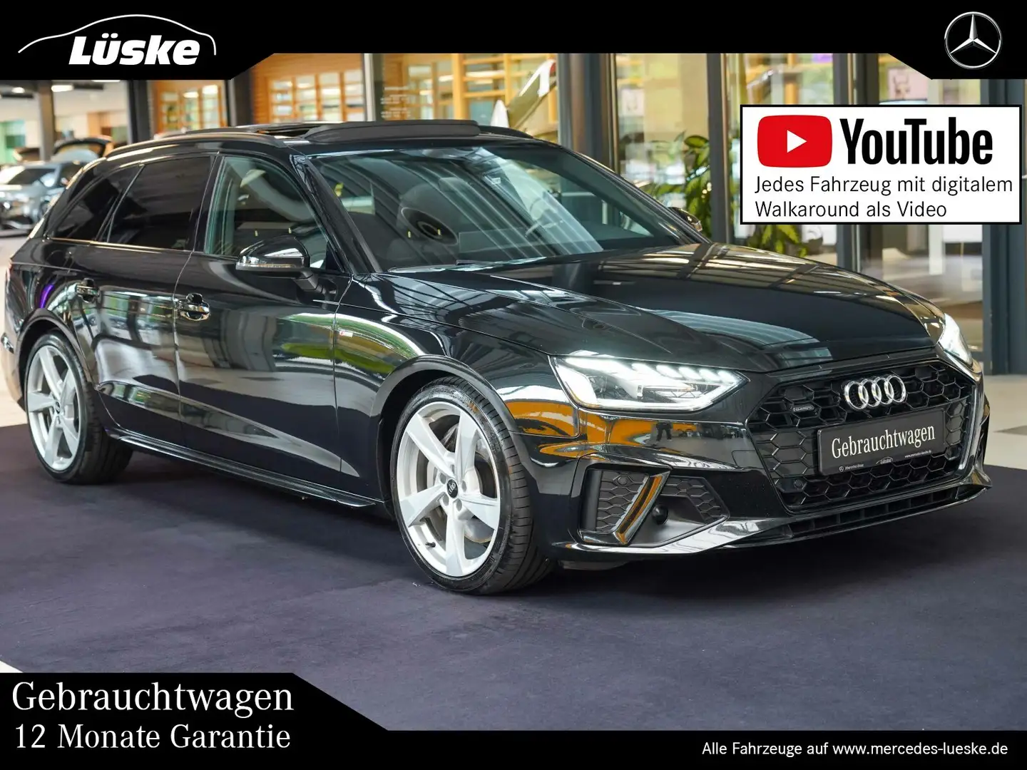 Audi A4 A4 50 TDI quattro Avant S line Panorama ACC LED Noir - 1