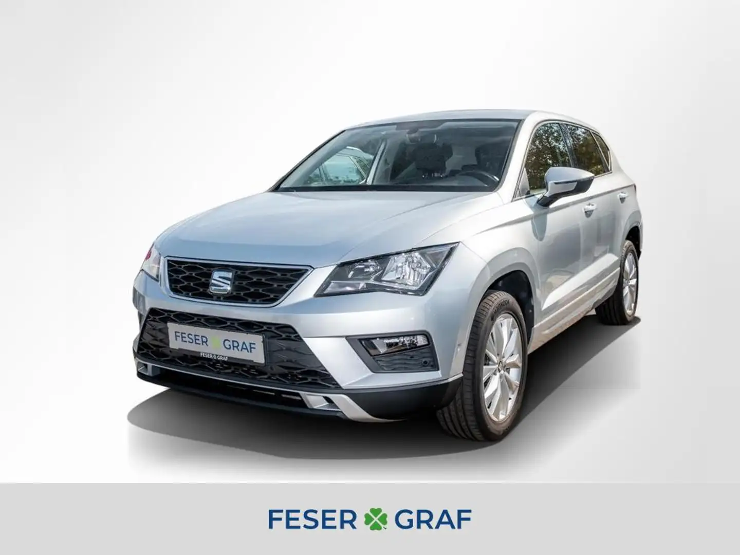 SEAT Ateca 1.4 TSI DSG Style/STANDHZG/EL.HECKKL/PLA Silber - 1