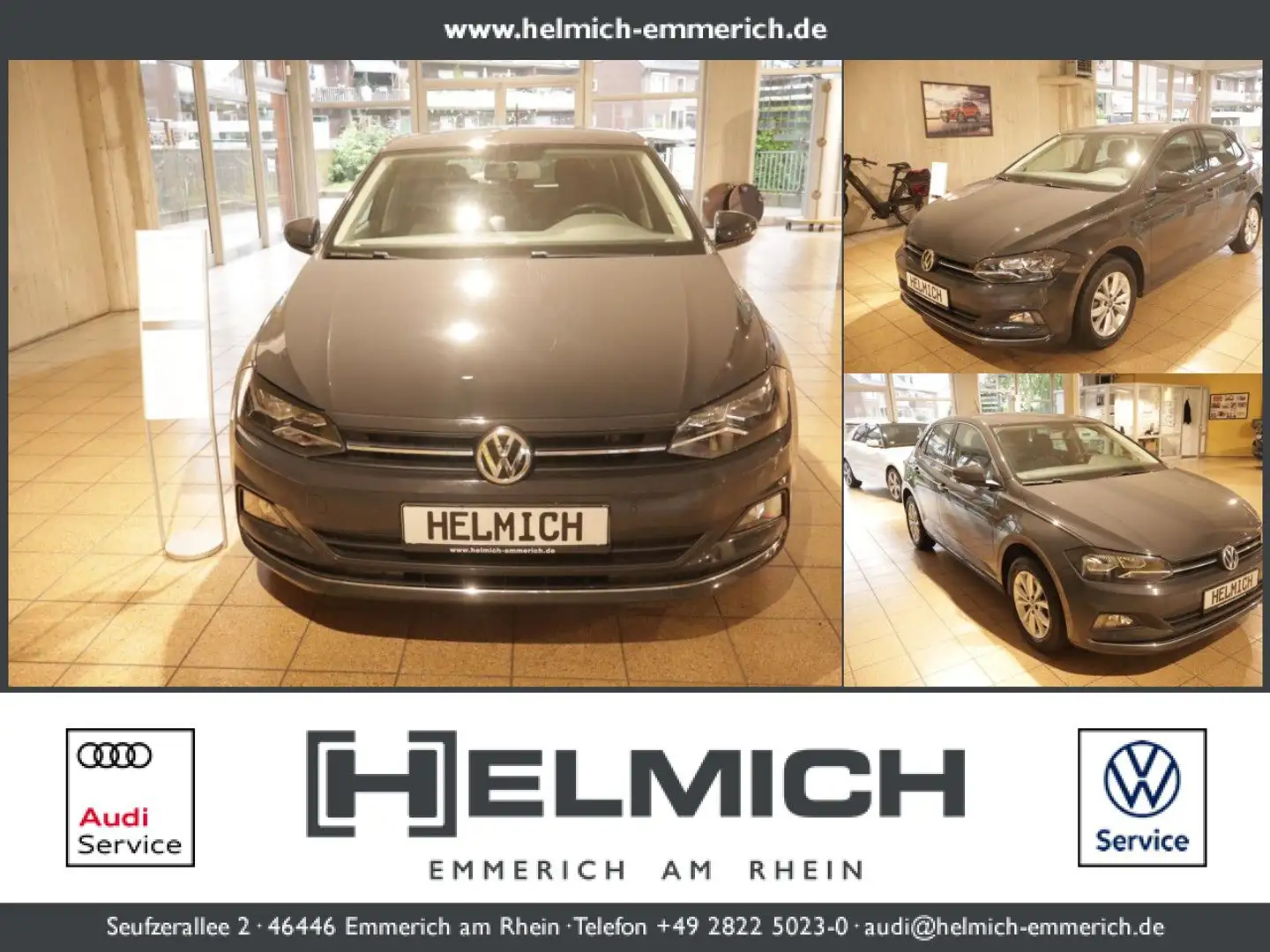 Volkswagen Polo 1.5 TSI Highline DSG SHZ Klima Highline Gris - 1