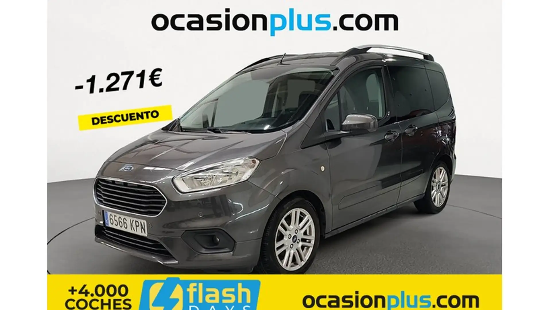 Ford Tourneo Courier 1.0 Ecoboost Titanium Grijs - 1