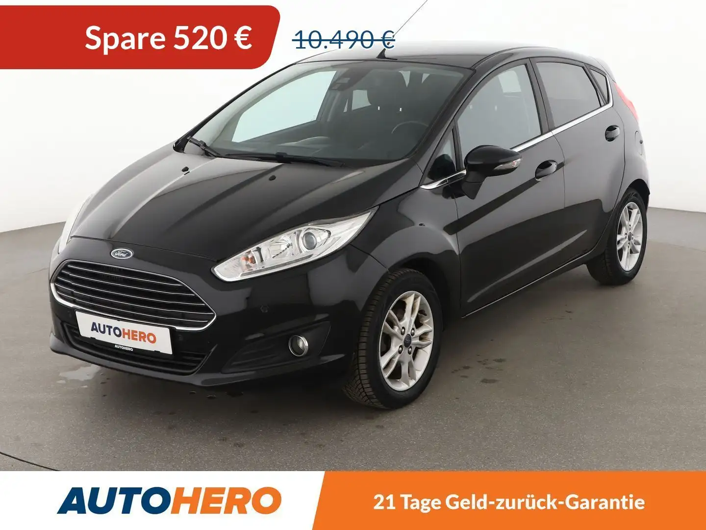 Ford Fiesta 1.0 EcoBoost Titanium*PDC*SHZ*KLIMA*GARANTIE* Schwarz - 1
