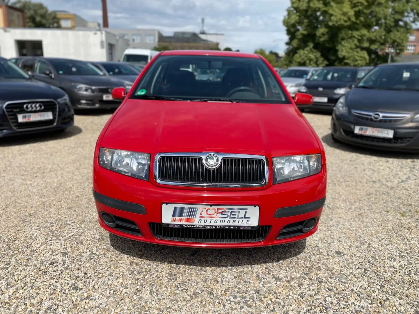 Skoda Fabia 1.2 Classic 2.Hand Klima TÜV.06.26 Rouge - 2