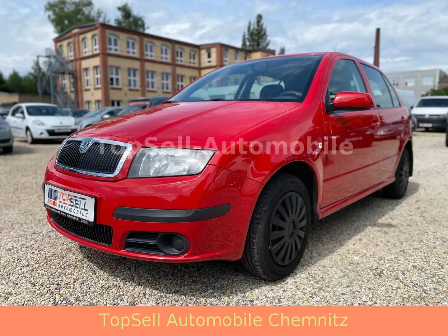 Skoda Fabia 1.2 Classic 2.Hand Klima TÜV.06.26 Rouge - 1