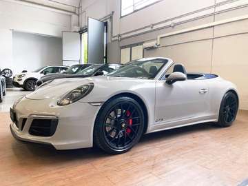 Carrera 4 GTS 991 Cabrio 3.0 auto UNICO PROPRIETARIO ITALIANA 47000€ DI OPTIONAL  COLOR GESSO CAPOTTE E INTERNO BLU