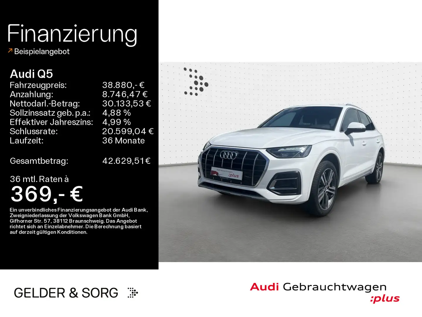 Audi Q5 50 TDI quattro S line (Int.) RFK*LED*Virtual Blanc - 1