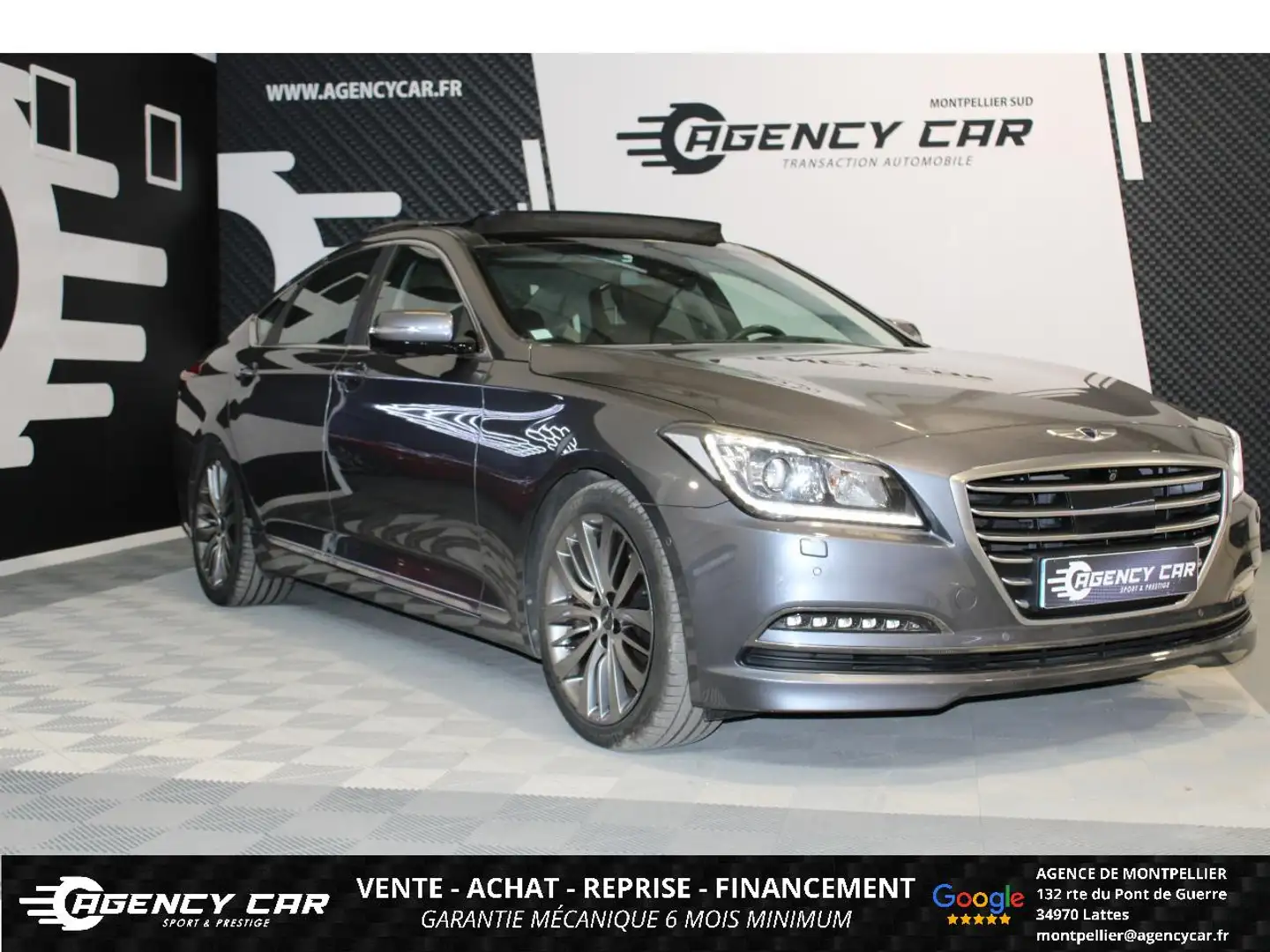 Hyundai Genesis 3.8 V6 - 315 - BVA- Transmission integrale- Full options. Grau - 1