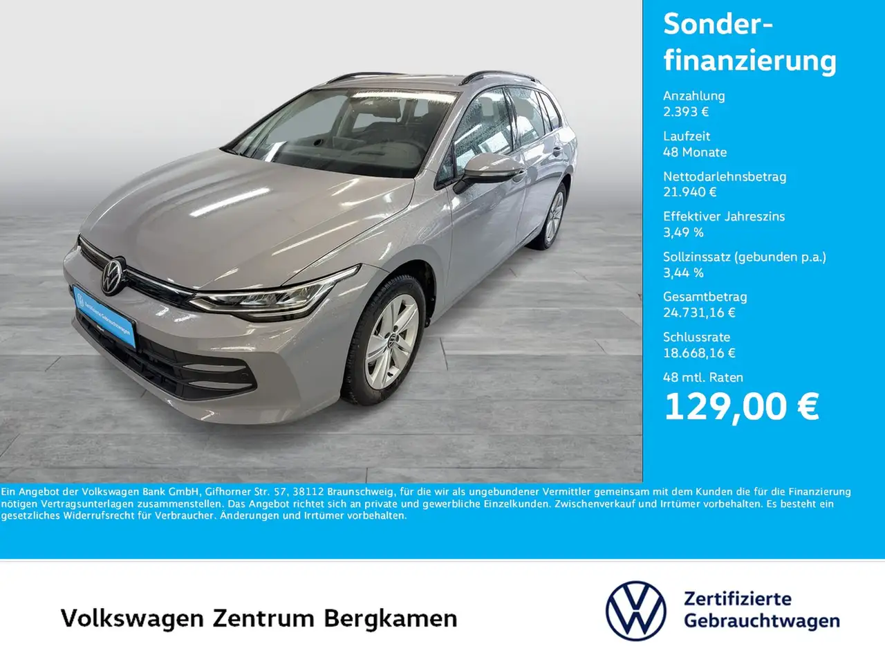 Volkswagen Golf VIII 1.5 eTSI LIFE STANDHZ. HEAD-UP