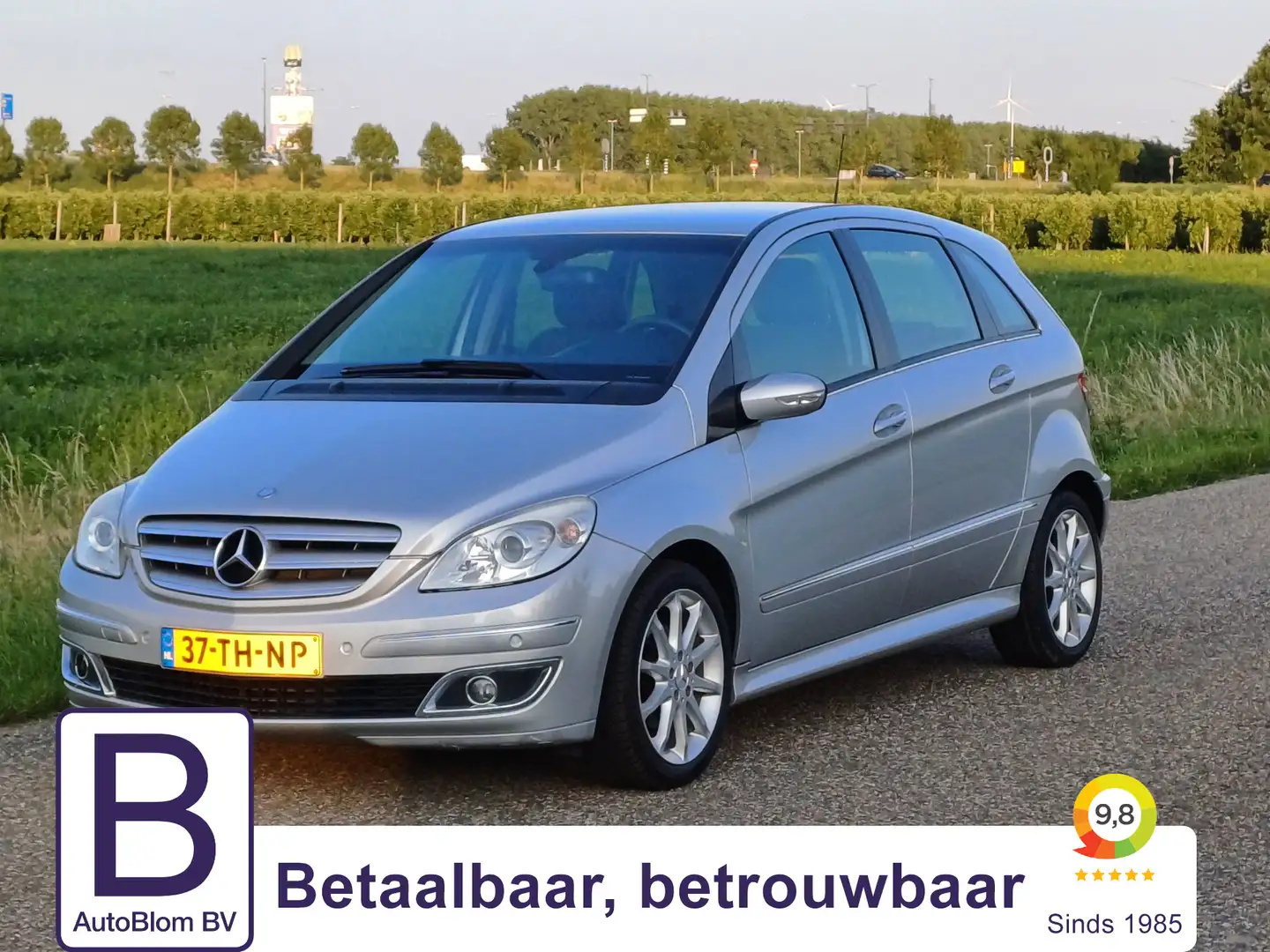 Mercedes-Benz B 200 Turbo /Clima/Trekh./Hout/Parkh. v+a/17"/NL/Lage KM Gris - 1