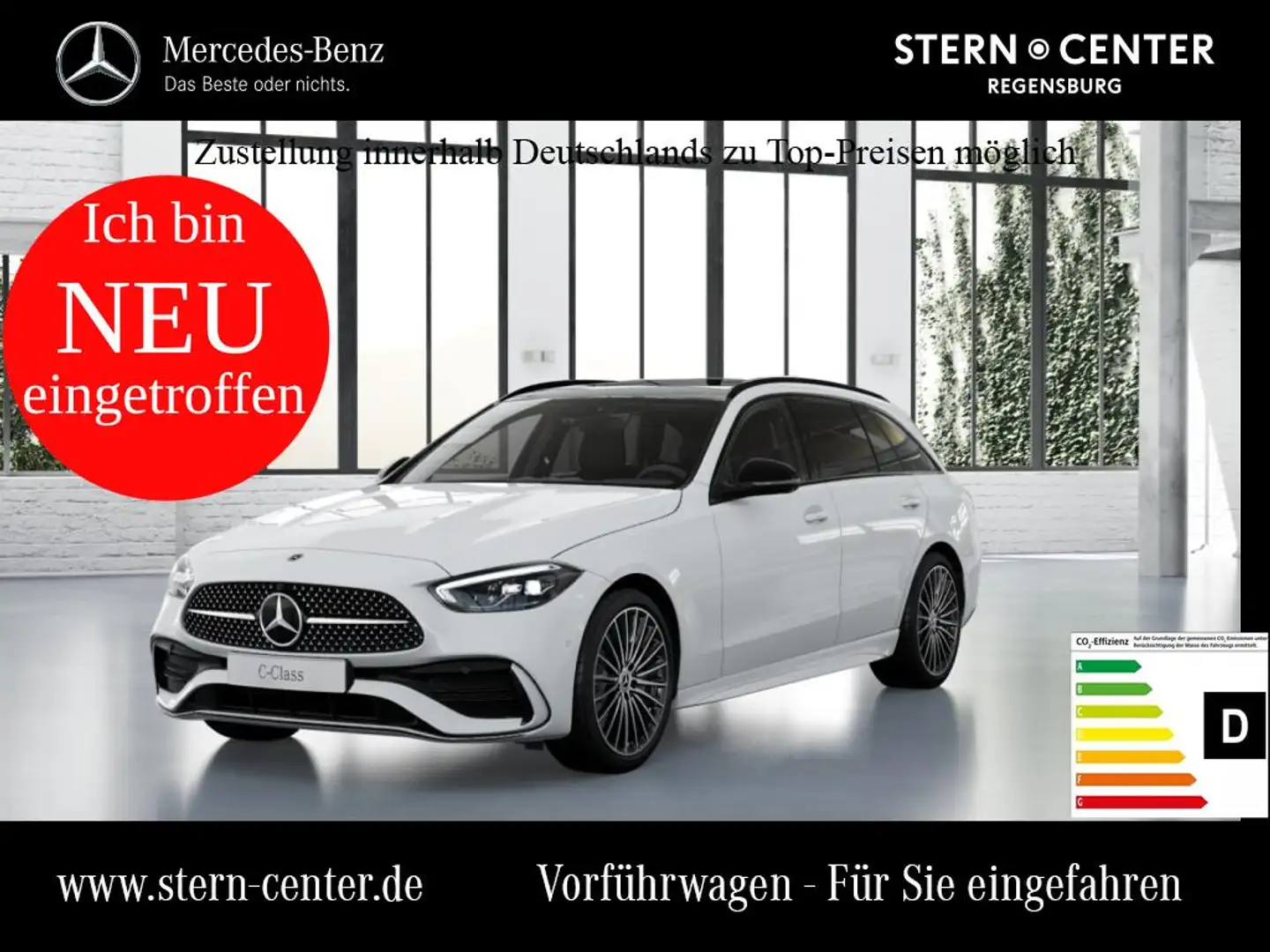 Mercedes-Benz C 200 d T-Modell AMG MBUX Night Ambiente LED SHD Weiß - 1