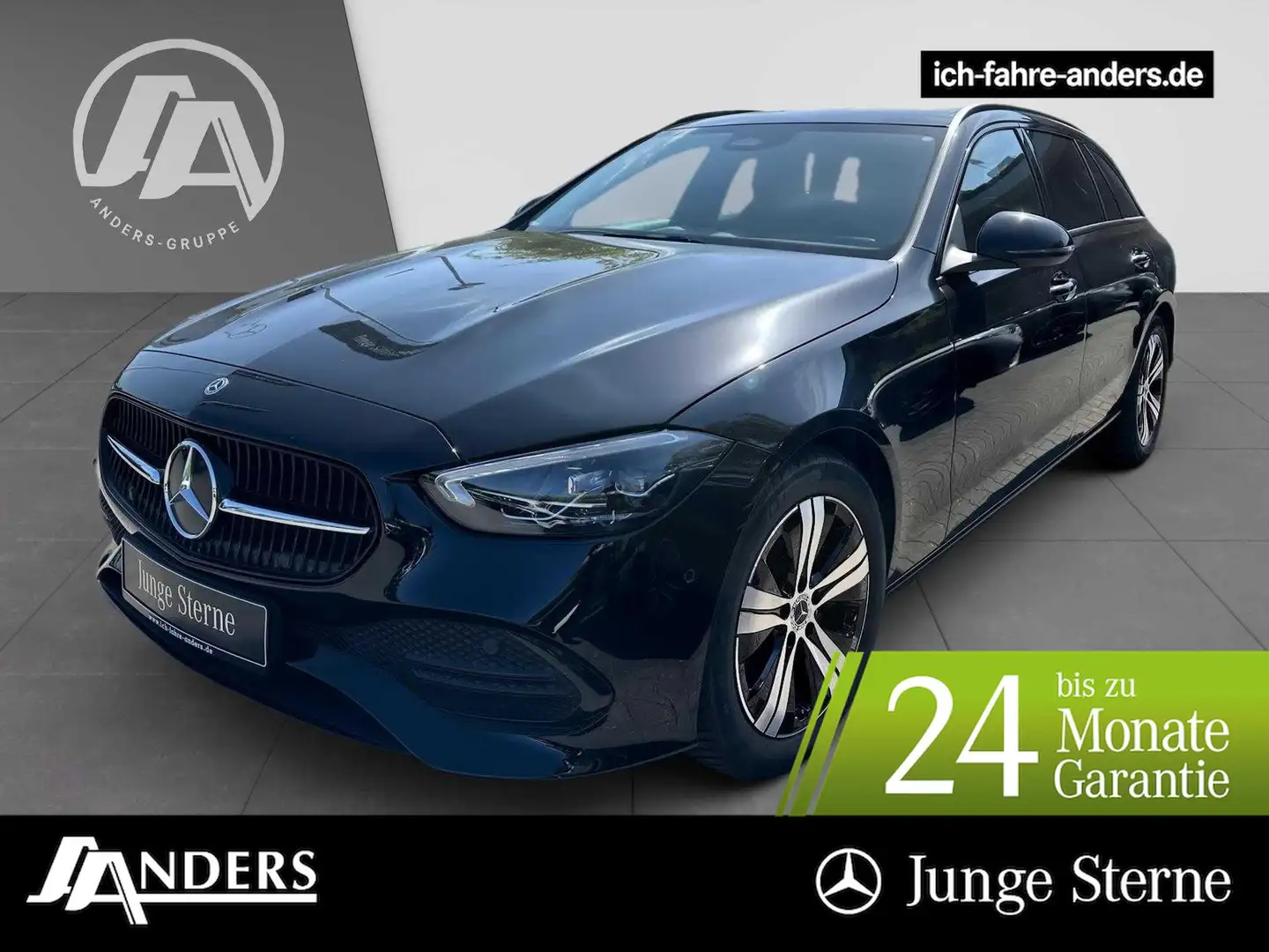 Mercedes-Benz C 220 d T Avantgarde+MBUX+Night+Pano+AHK+LED+Kam Schwarz - 1