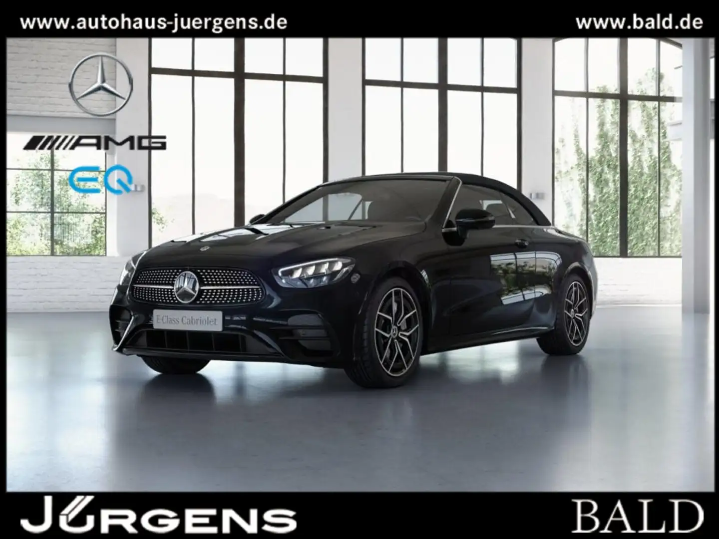 Mercedes-Benz E 200 Cabrio AMG-Sport/LED/360/Burm/Night/19' Schwarz - 1