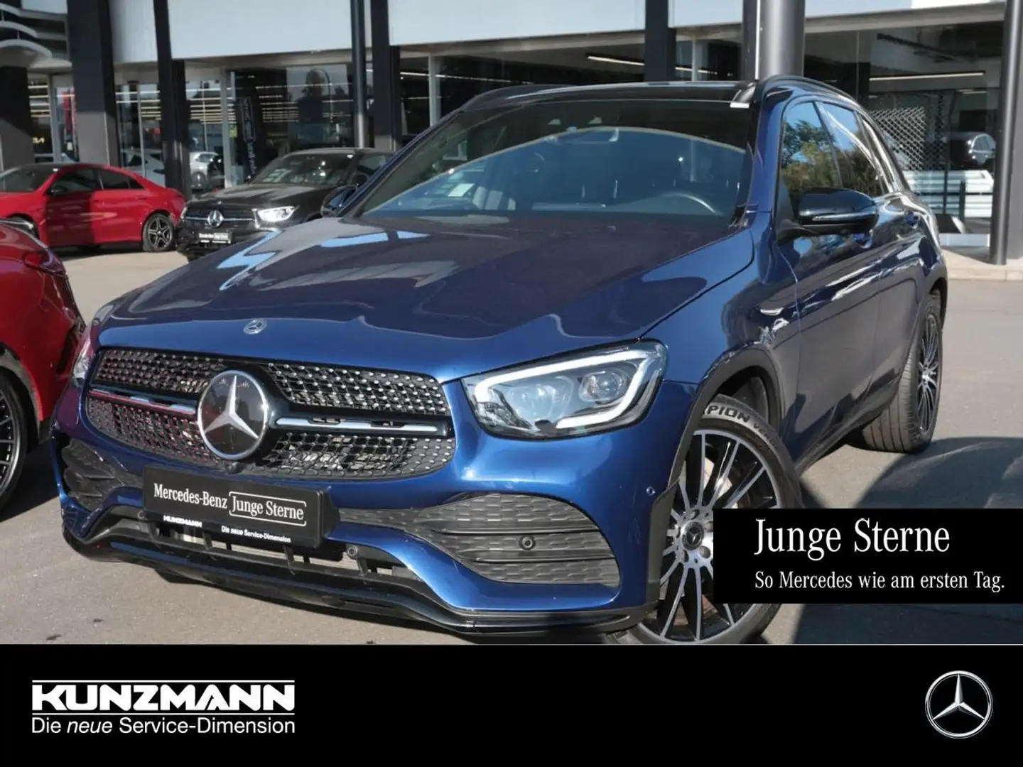Mercedes-Benz GLC 400 d 4M AMG Night Panorama Distronic 360° Blau - 1