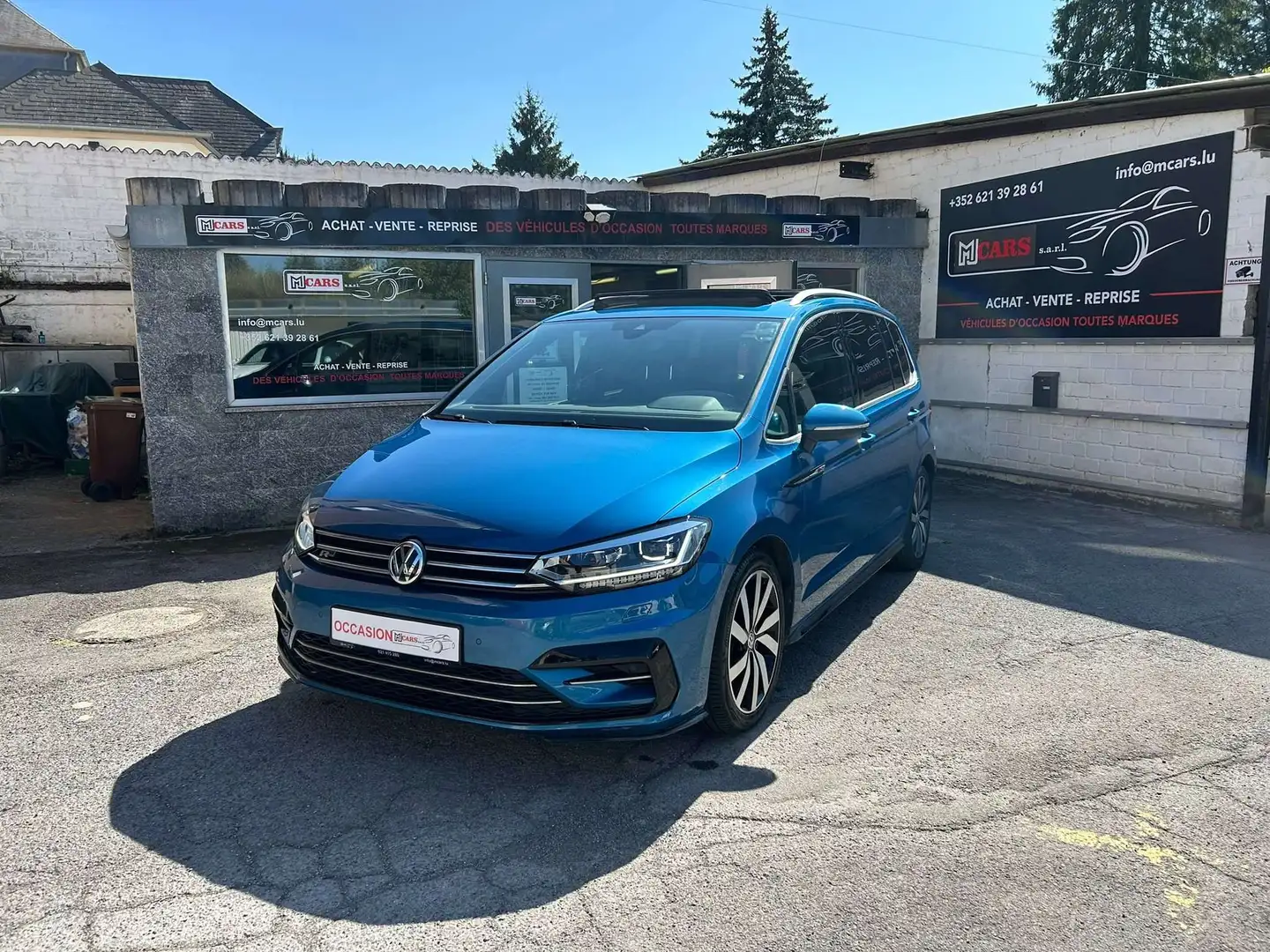 Volkswagen Touran 2.0 TDI 190CV DSG R LINE 7 PLACES PANORAMA Blue - 1