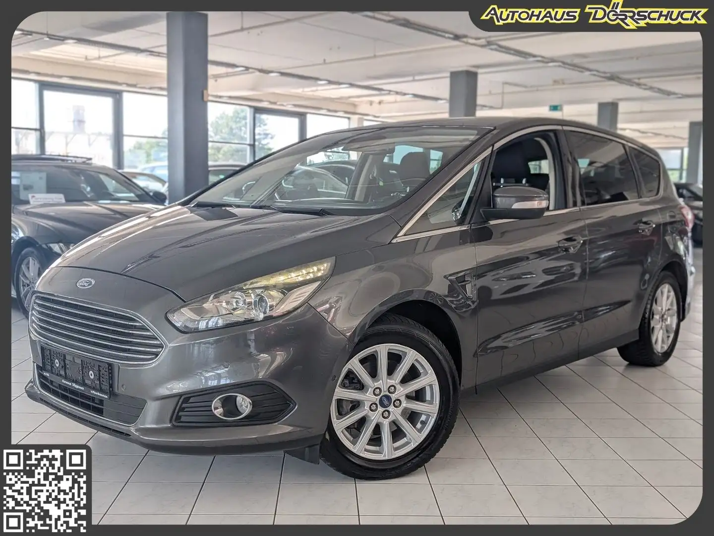 Ford S-Max S-MAX 1.5 Titanium 7 Sitzer. 1 Hand. AHK. BT Gris - 1