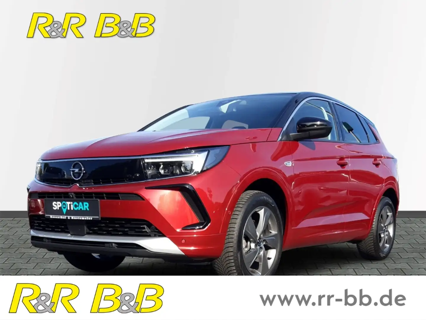 Opel Grandland 1.2 Elegance AUTOMATIK+AHK+NAVI+360 KAMERA+LED+CAR Rot - 1
