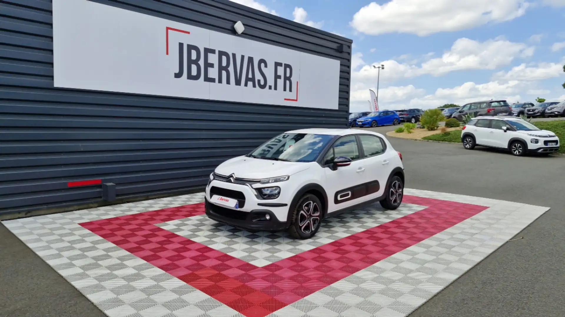 Citroen C3 SOCIETE BLUEHDI 100 SS BVM6 FEEL NAV Blanc - 1