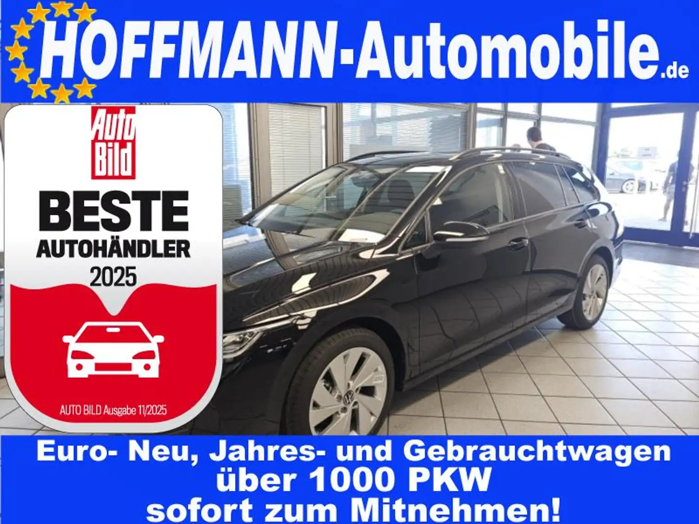 Volkswagen Golf Variant Life Facelift,AHK ankl.,Climatronic Negro - 1