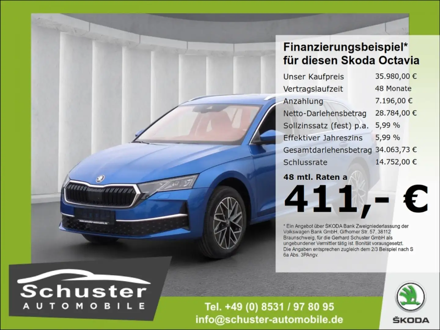 Skoda Octavia Combi TOUR TDI*DSG AHK 360°Ka Matrix-LED Blau - 1