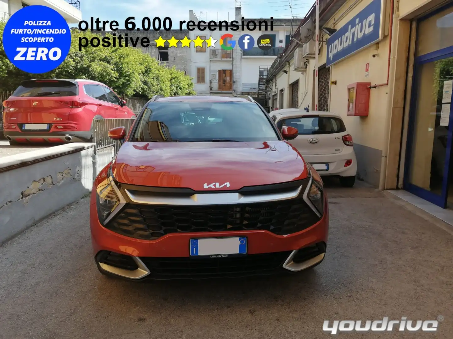 Kia Sportage 1.6 TGDI MILD HYBRID BENZINA Arancione - 2