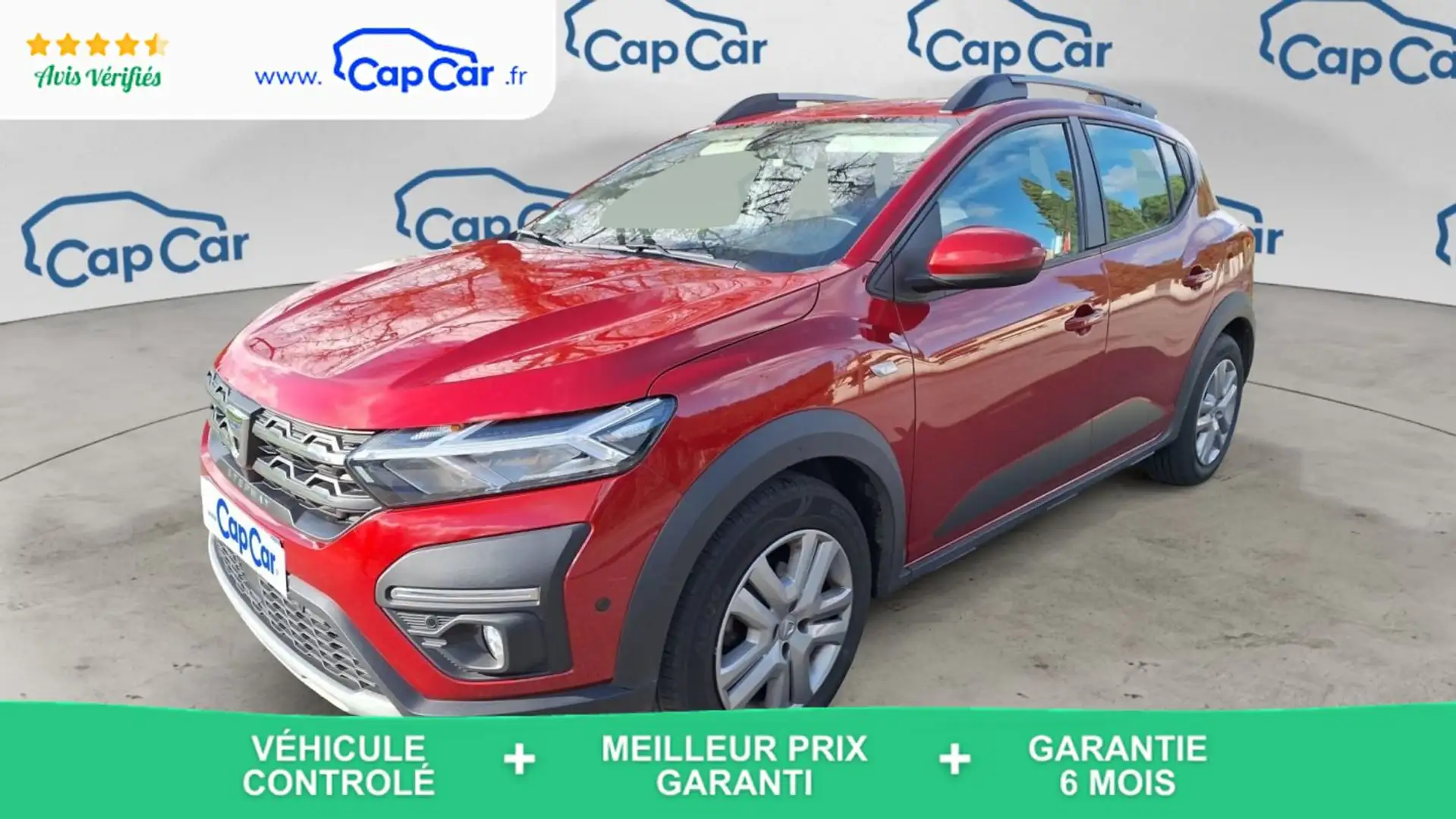 Dacia Sandero III 1.0 Eco-G 100 Stepway Expression+ Rouge - 1