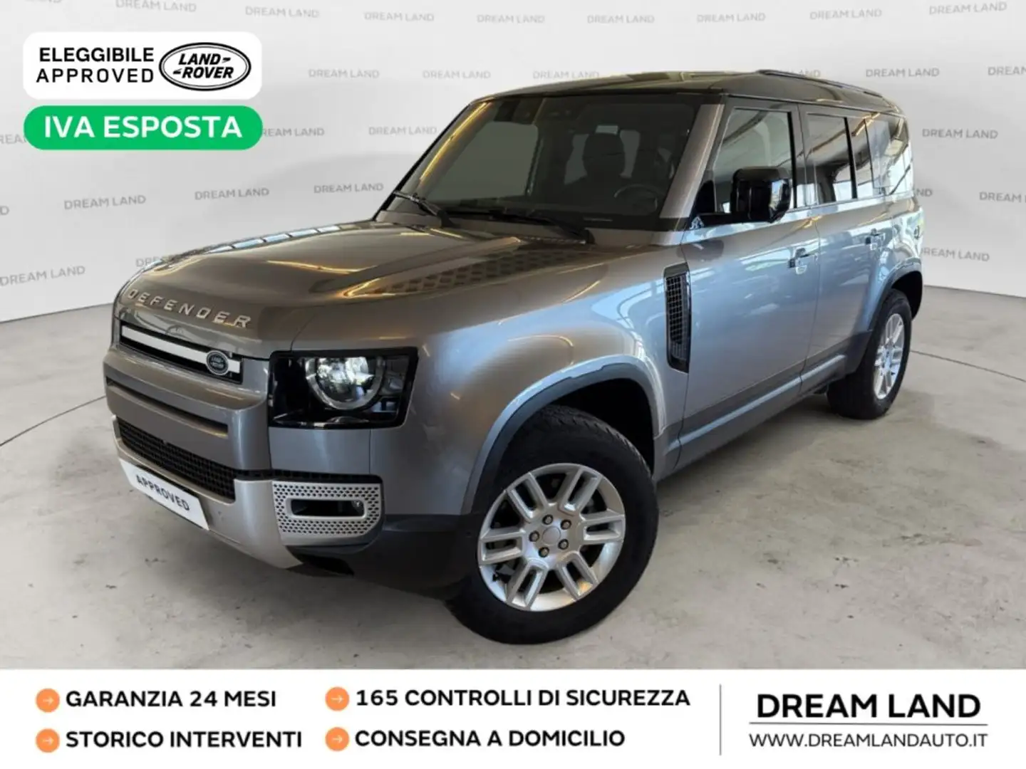 Land Rover Defender 110 3.0D I6 250 CV AWD Auto S GARANZIA 24 MESI Argento - 1