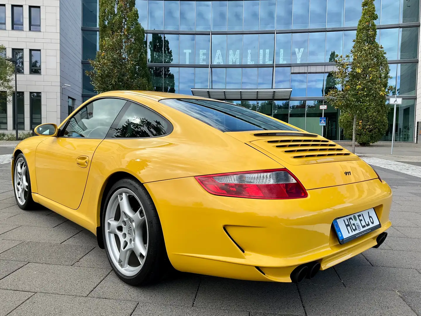 Porsche 997 911 Individual speed gelb Nachlackierungsfrei Gelb - 1