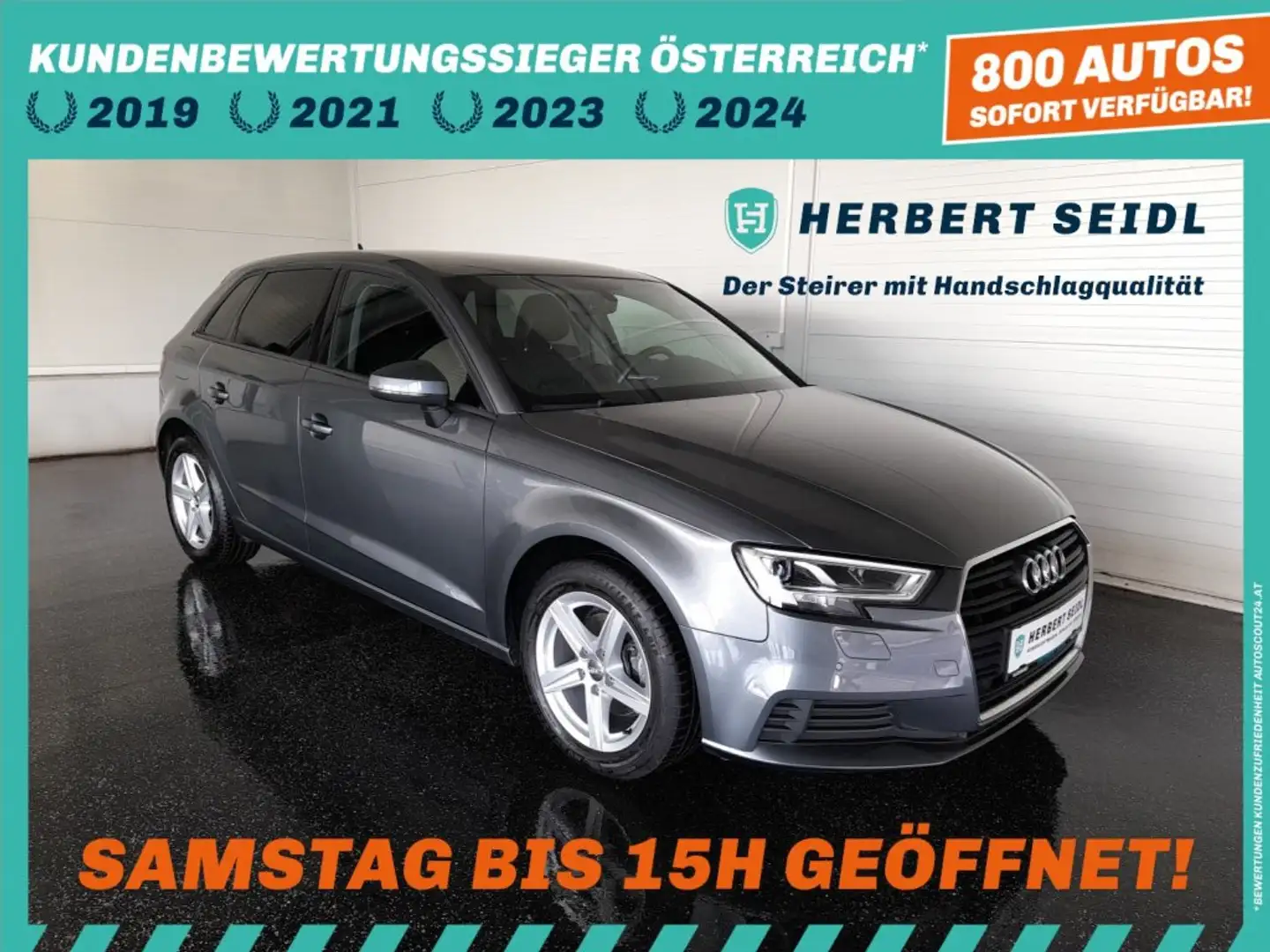 Audi A3 SB 30 TDI S-tr *LED / NAVI / LEDER / SHZG / TEMPOMAT / PDC VO & HI* Grau - 1