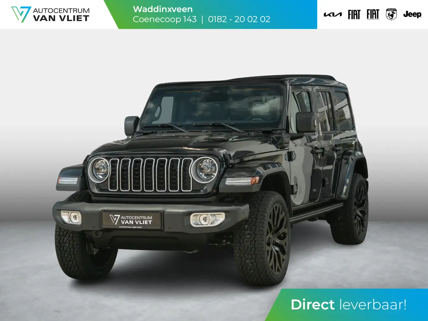 Jeep Wrangler Unlimited 4xe 380 Sahara | Uit voorraad leverbaar Zwart - 1