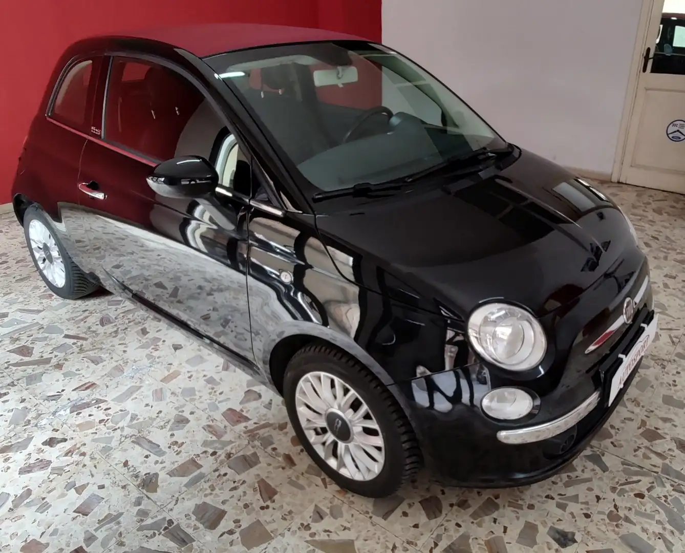 Fiat 500C 1.2 Lounge CABRIO Schwarz - 1