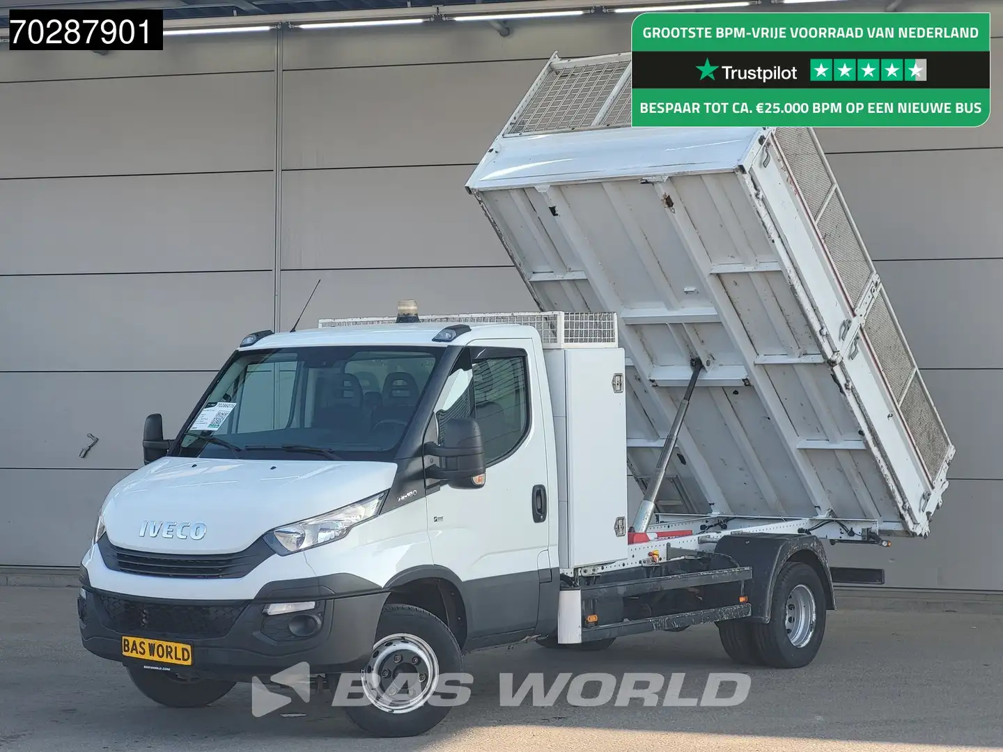 Iveco Daily 72C18 3.0L Open Laadbak Dubbellucht 3,5t Trekhaak Wit - 1