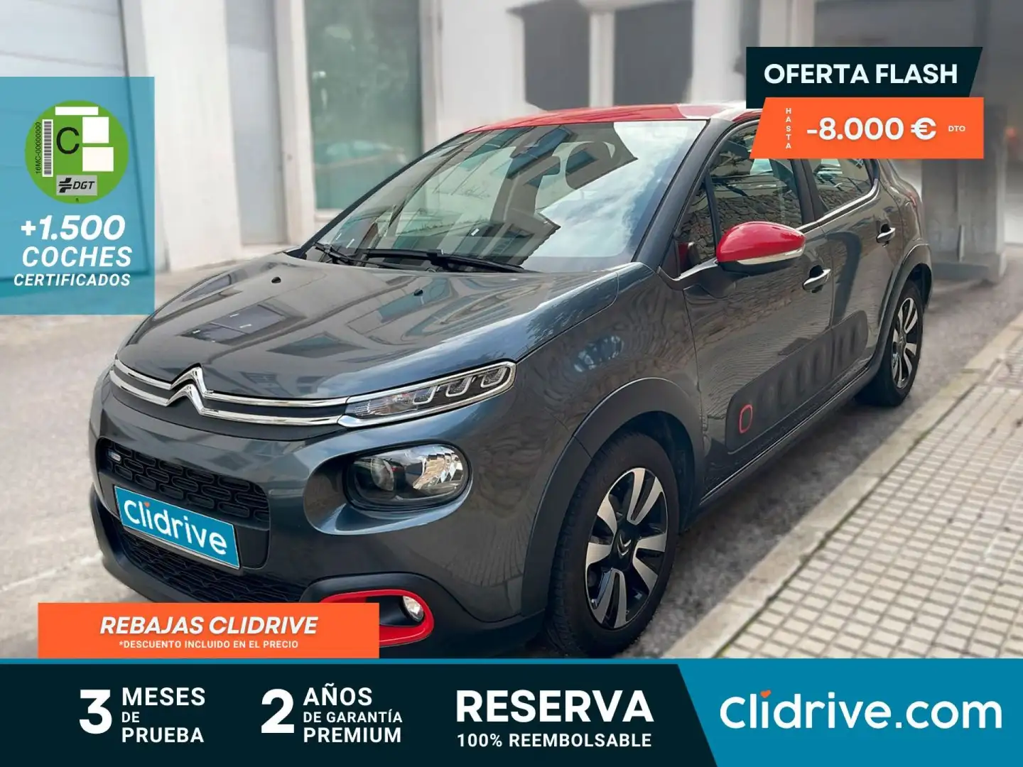 Citroen C3 PureTech 60KW (82CV) SHINE Negro - 1