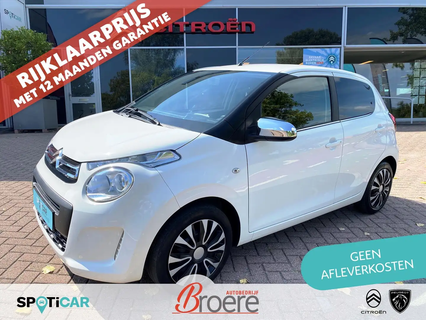 Citroen C1 1.0 VTi 72PK 5D Feel | airconditioning, radio met Blanc - 1