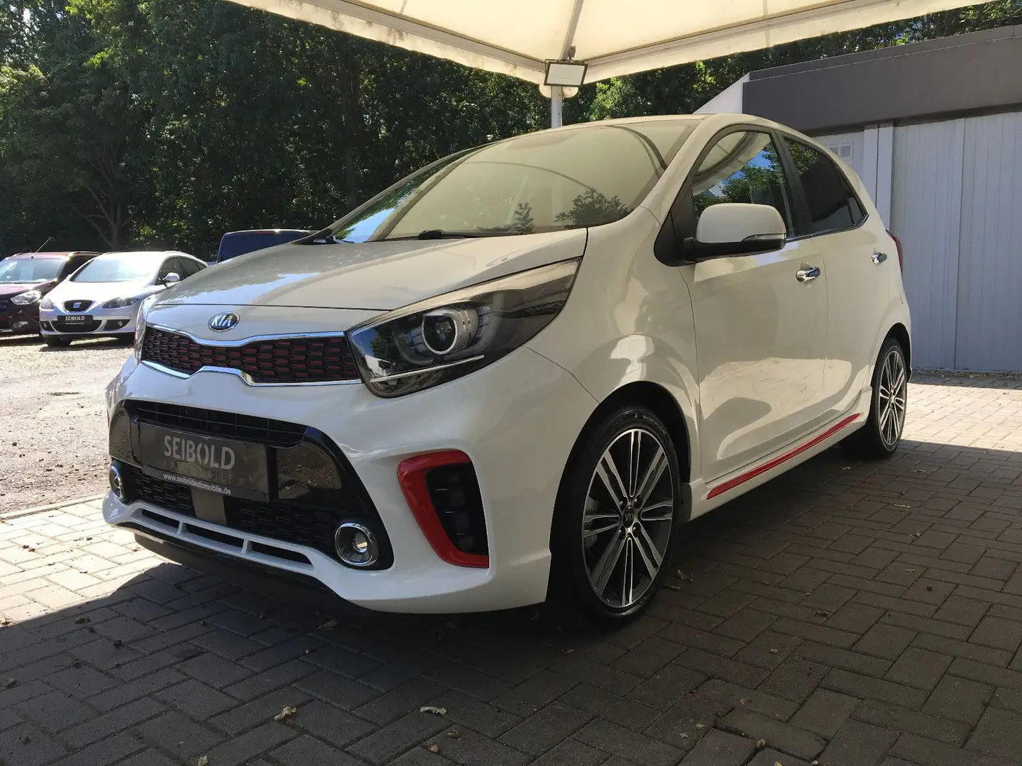 Kia Picanto 1.2 GT-Line/Leder/Navi/Shz/Android Bianco - 1
