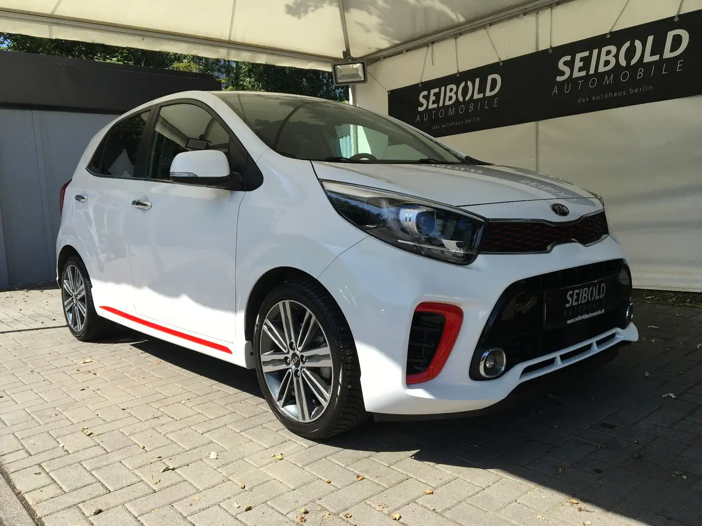 Kia Picanto 1.2 GT-Line/Leder/Navi/Shz/Android Bianco - 2