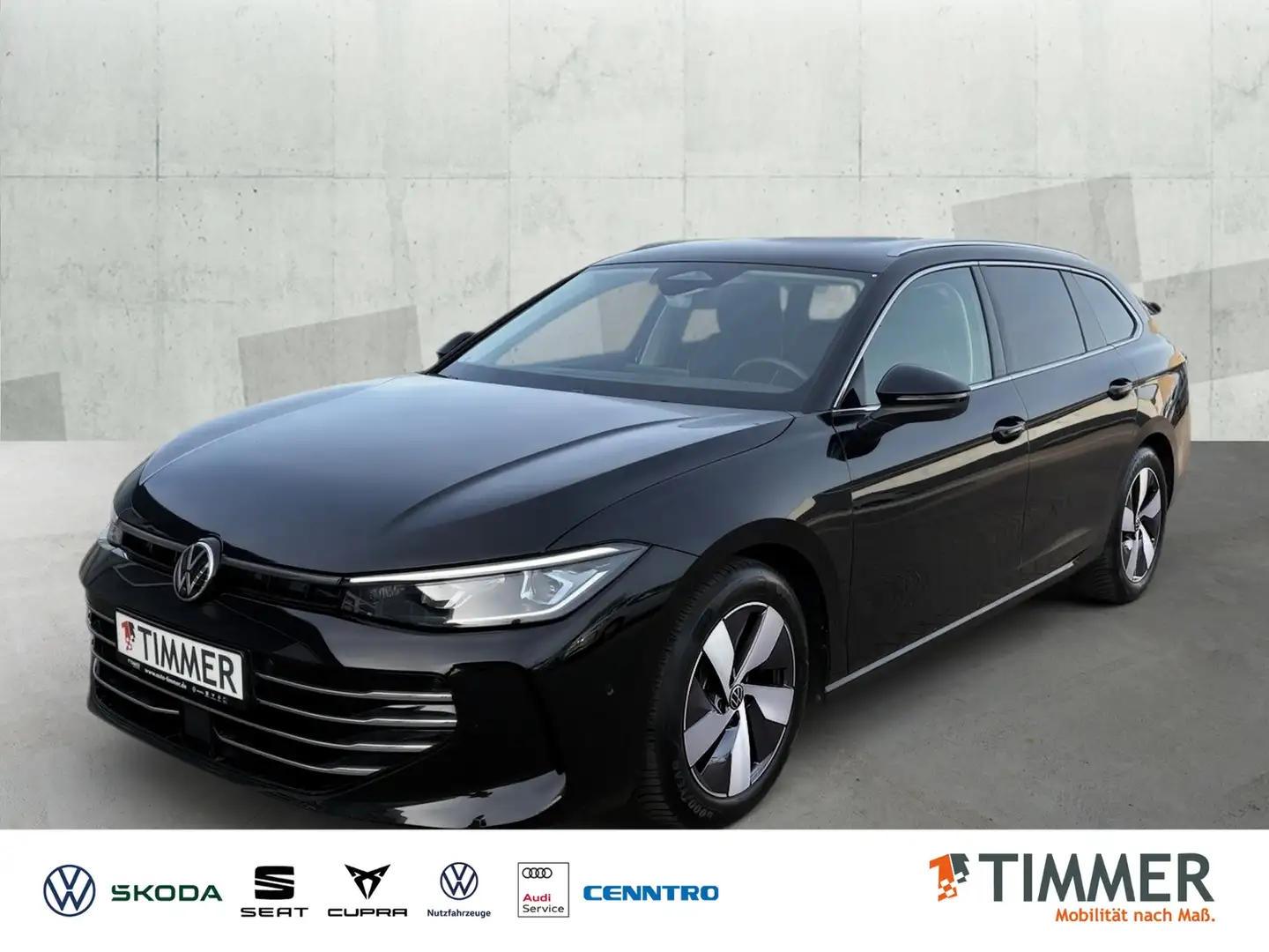 Volkswagen Passat Variant 2.0 TDI DSG ELEGANCE +AHK +360° +IQ.LIGHT +CARPLA Schwarz - 1
