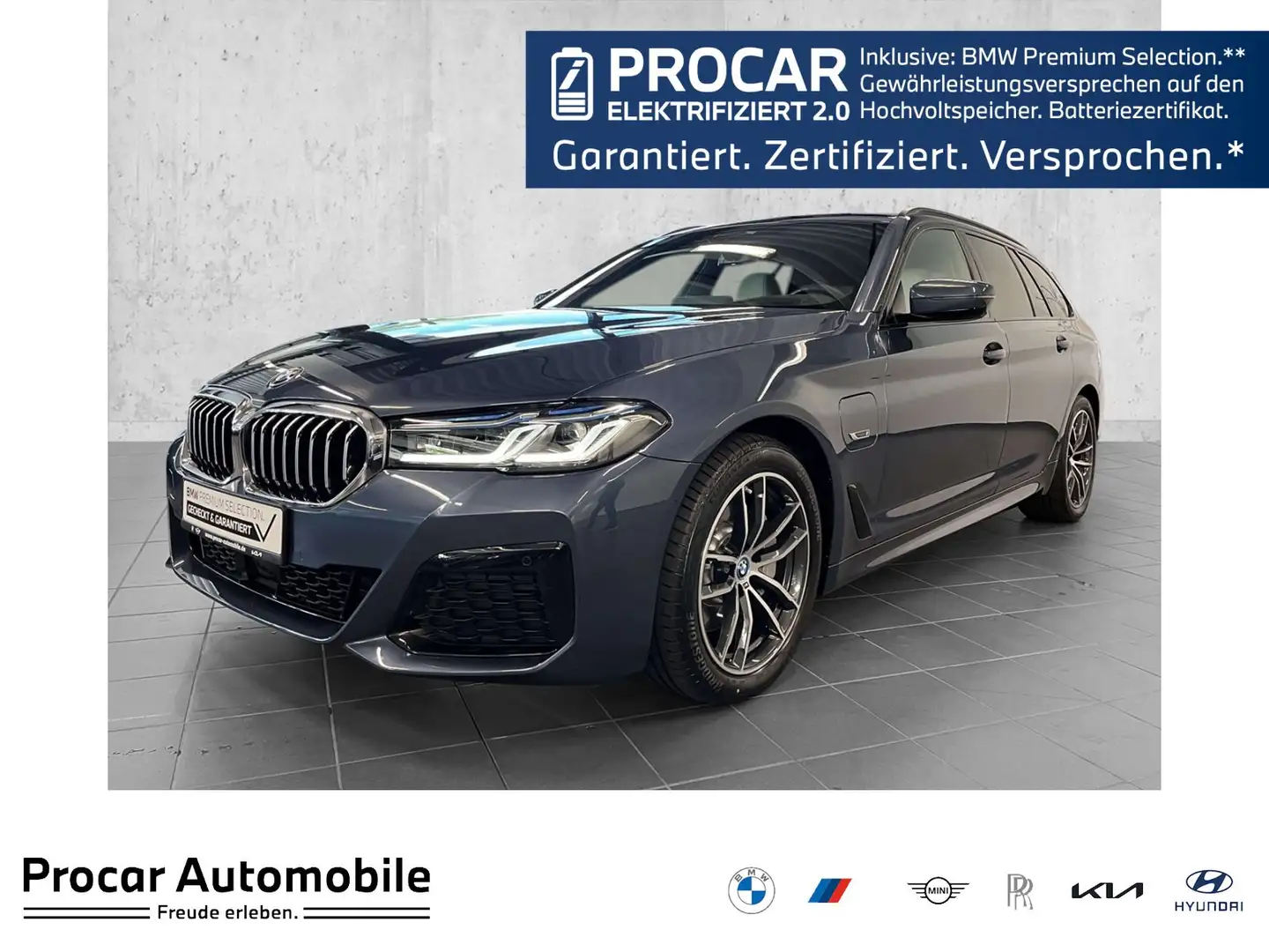 BMW 530 e xDrive Touring M Sport HUD ACC RFK NAVI LM Blau - 1