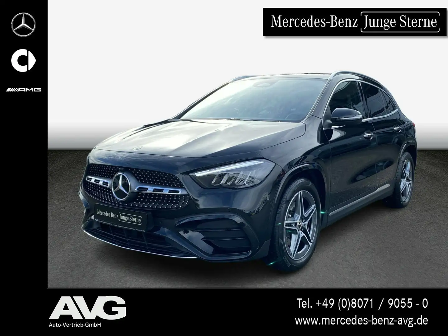Mercedes-Benz GLA 220 GLA 220 4M AMG-Advanced-Plus AHK Pano RFK LED SH Schwarz - 1