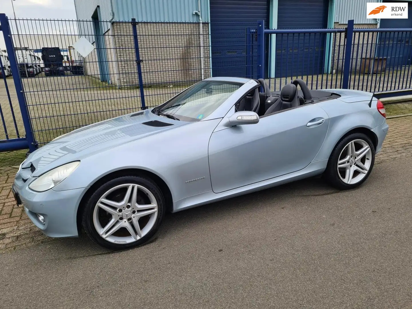 Mercedes-Benz SLK 200 Kompressor*CLIMA*NAVI*LEER*18 INCH AMG Blauw - 1