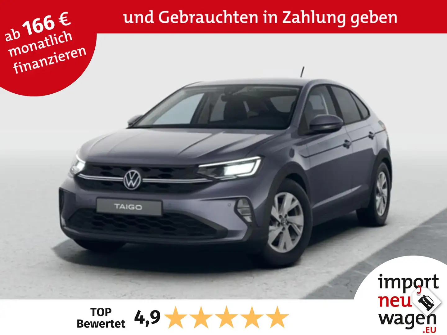 Volkswagen Taigo Limited 1.0 TSI OPF Parkpaket+SHZ+4 J. Garantie... Grau - 1